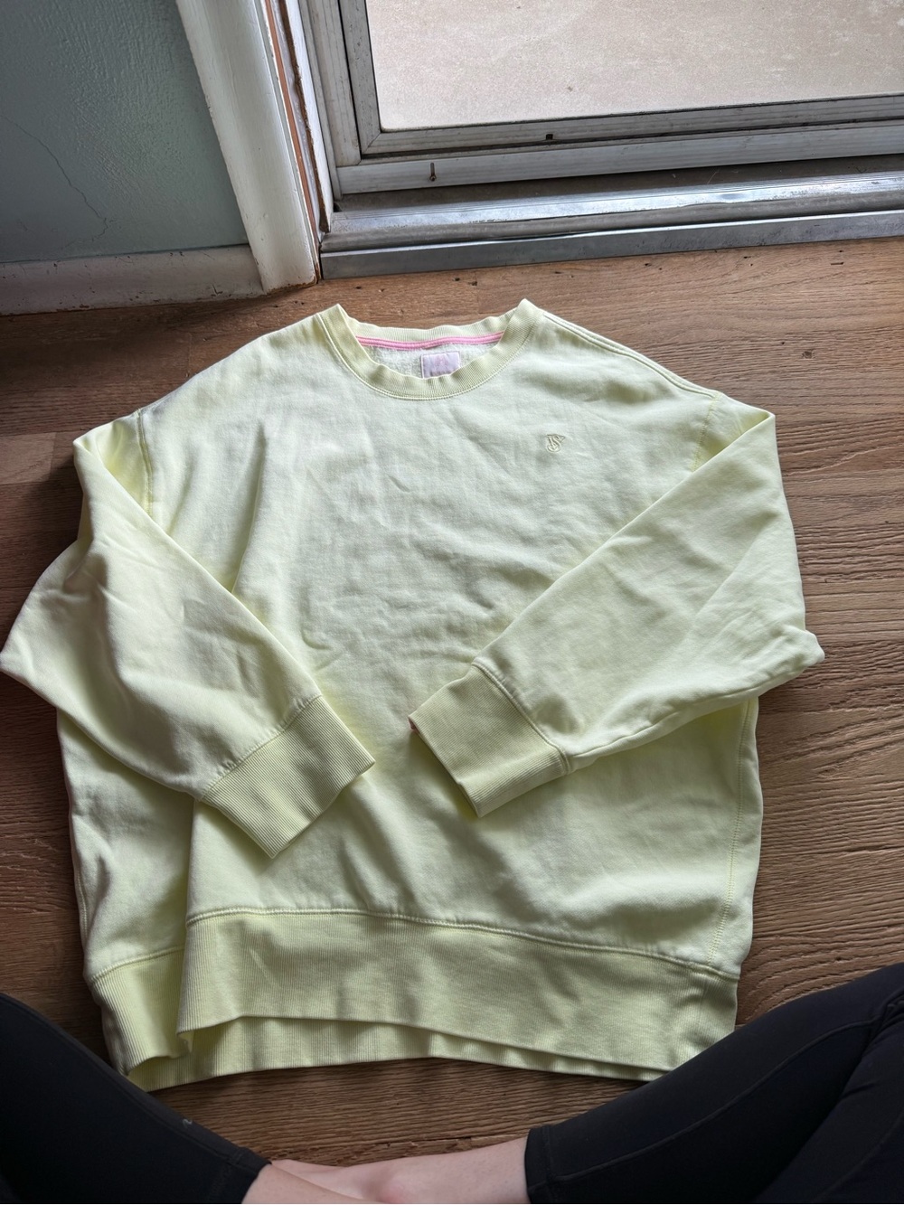 Victoria's Secret Pale Yellow Crewneck Sweatshirt